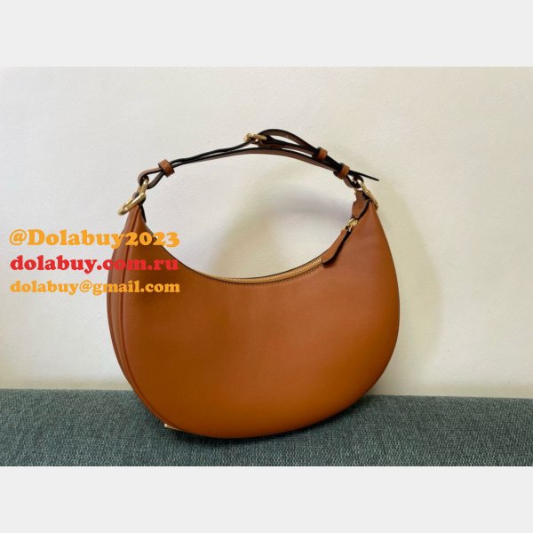 Best Fendi Fendigraphy leather shoulder hobo bag