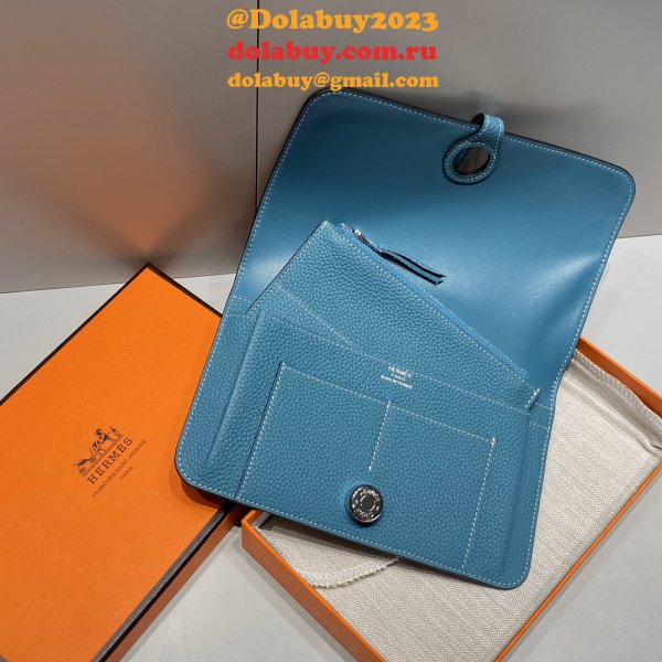 Luxury 1:1 Mirror Hermes Togo Passport Holder
