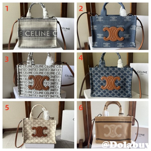 Wholesale Celine CABAS SMALL Canvas Tote Bag