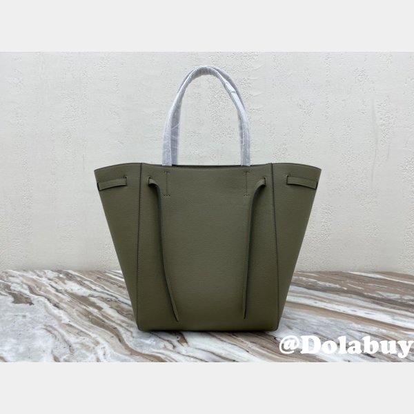 Wholesale Cheap Replica Celine Army Green Cabas Bags Online