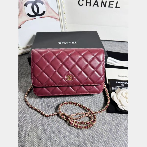 Top Quality WOC CHAIN BAG 19cm Lambskin