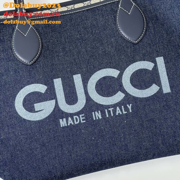 Gucci Totissima Shoulder Tote GG Denim 820481 UK Bag