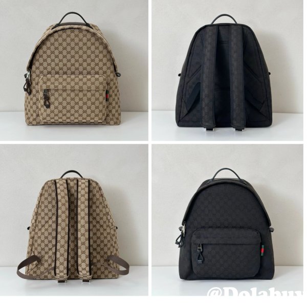 Gucci Medium GG Backpack With Web Men 824624 Replica Bag