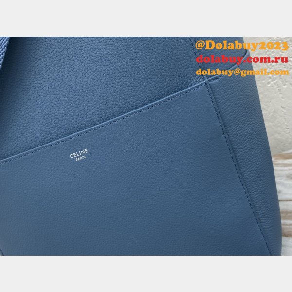 Cheap Factory Celine Sangle Seau Shoulder Blue Bag