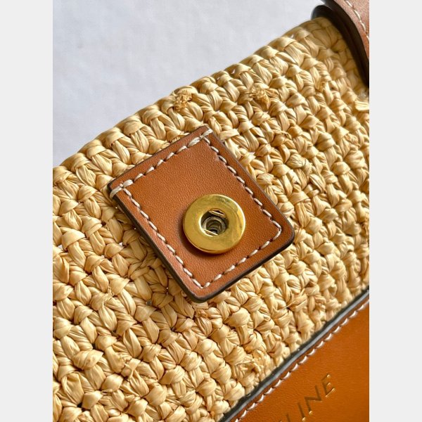 CELINE NANO SUPPLE Straw Bag