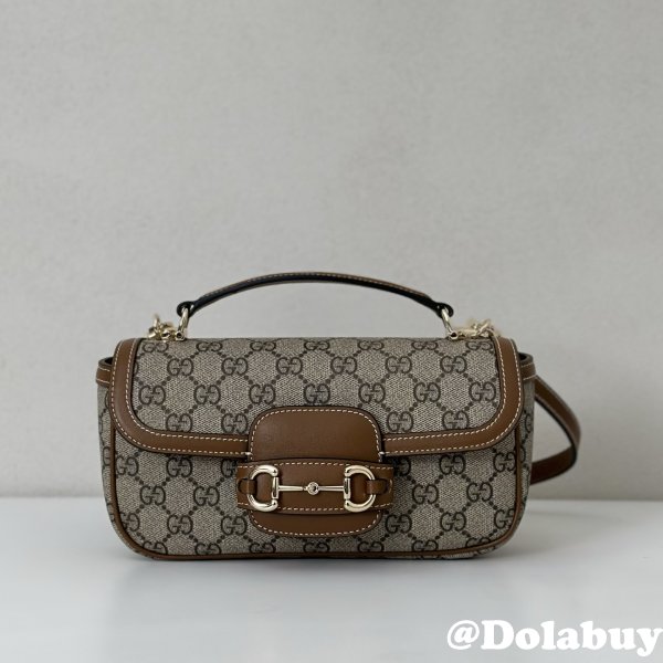 Designer Gucci Horsebit 1955 Soft Small Top Handle Shoulder 815206 Bag