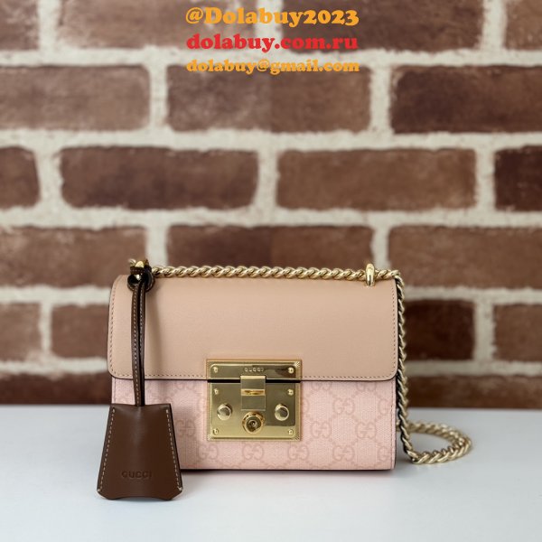 Luxury Padlock Gucci Copy GG Shoulder 409487 Bag