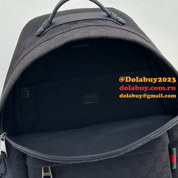 Gucci Medium GG Backpack With Web Men 824624 Replica Bag