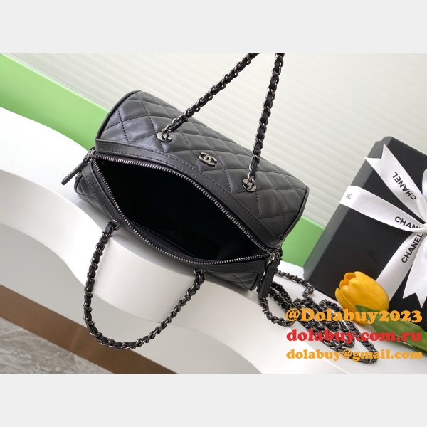 Wholesale AP4474 Black Replica Classic Clutch With Chain Bags