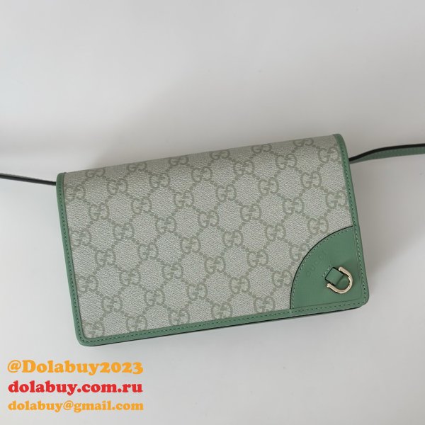 Gucci Designer GG Emblem Zip Around Wallet 819122