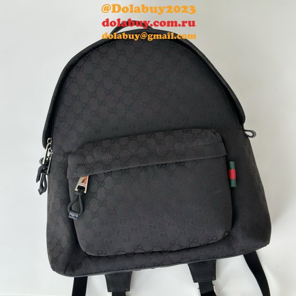 Gucci Medium GG Backpack With Web Men 824624 Replica Bag