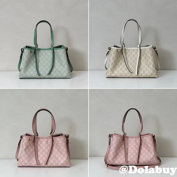 Gucci Inspired GG Emblem Small Tote Shoulder 815214 Bag