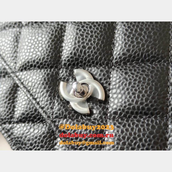 Fashion AP4241 Chain Wallet Knockoff Black Bag