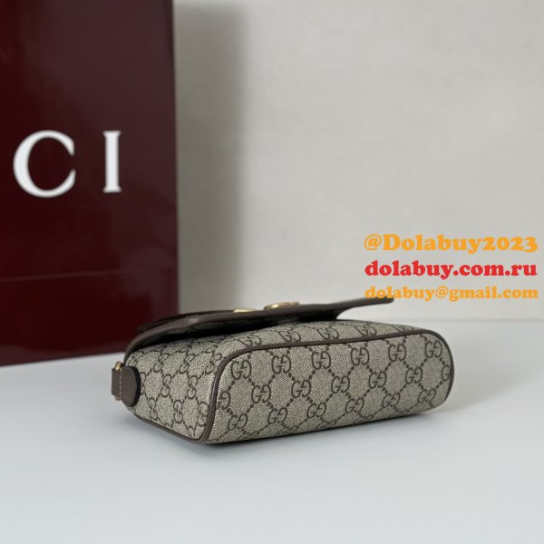Gucci Ophidia Mini Dark Brown Fabric 838599 Bag