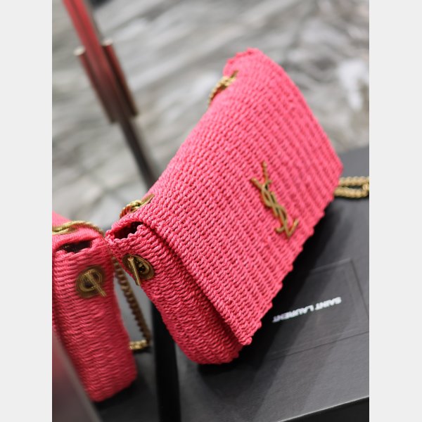 Designer Replica Saint Laurent Kate Clutch 553804 Rose Bag