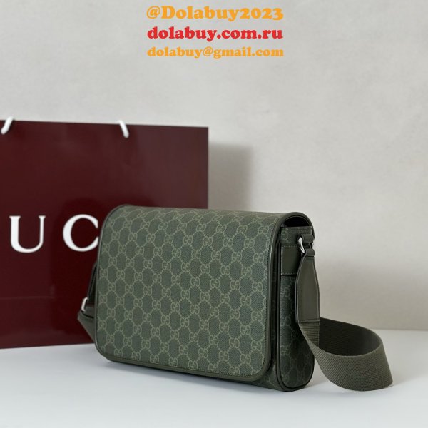 Gucci GG Green Medium Crossbody Wholesale 792124 Men Bag