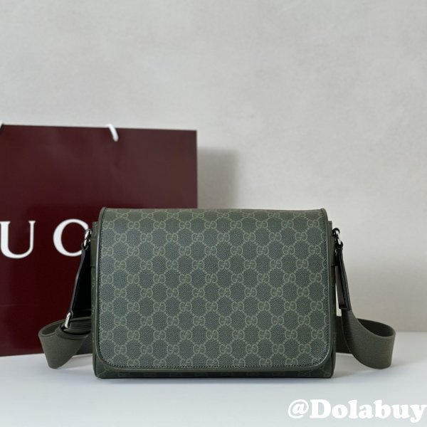 Gucci GG Green Medium Crossbody Wholesale 792124 Men Bag