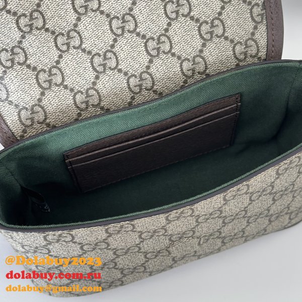 Gucci Ophidia Mini Dark Brown Fabric 838599 Bag