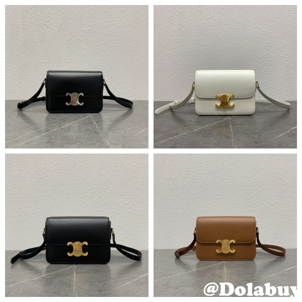 Celine TEEN TRIOMPHE BAG IN Shiny Calfskin