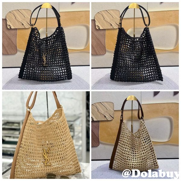 Replica Saint laurent Oxalis Shoulder Raffia Macramé 781289 Bag
