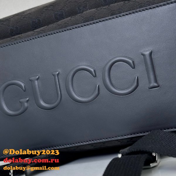Gucci Medium GG Backpack With Web Men 824624 Replica Bag