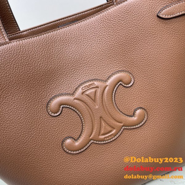 Luxury Best Celine 116853 Medium Cabas Anais Cuir Triomphe