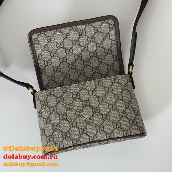 Gucci Ophidia Mini Dark Brown Fabric 838599 Bag