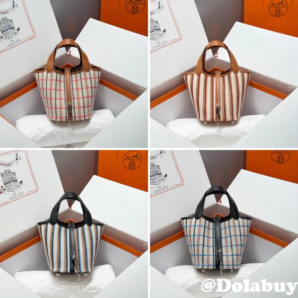 Designer Hermes Replica Picontin Lock 18CM Tote Bag