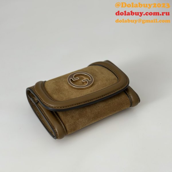 Gucci Wholesale 818795 Blondie Card Case Leather Wallets