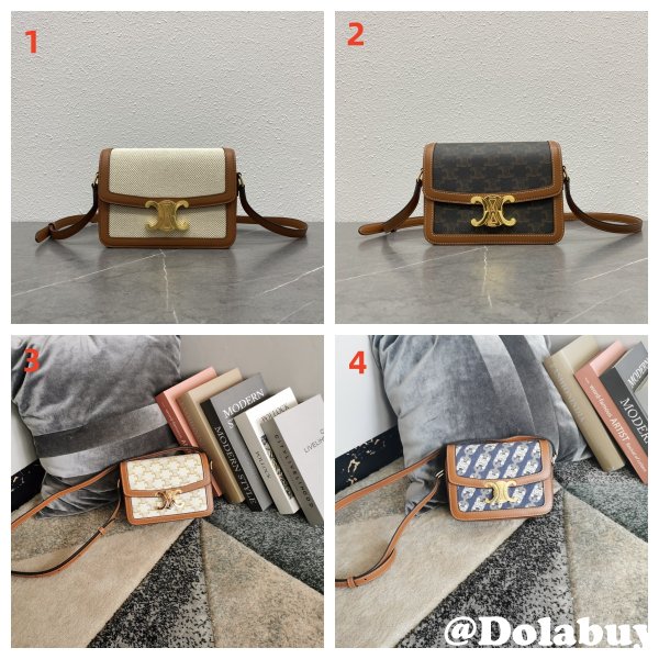 Celine Top Quality Triomphe Teen 18CM 188423 Knockoff Bag