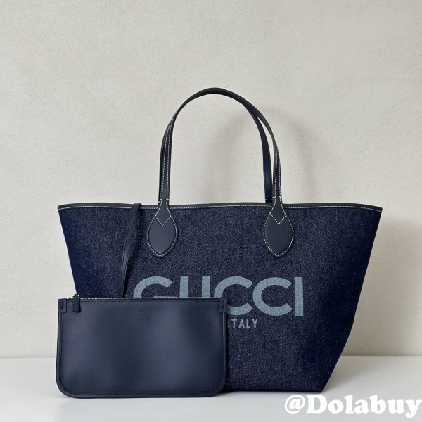 Gucci Totissima Shoulder Tote GG Denim 820481 UK Bag