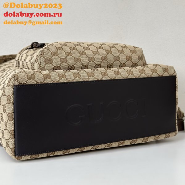 Gucci Medium GG Backpack With Web Men 824624 Replica Bag