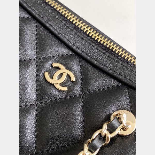Wholesale AP4474 Black Replica Classic Clutch With Chain Bags