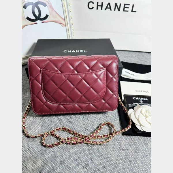 Top Quality WOC CHAIN BAG 19cm Lambskin