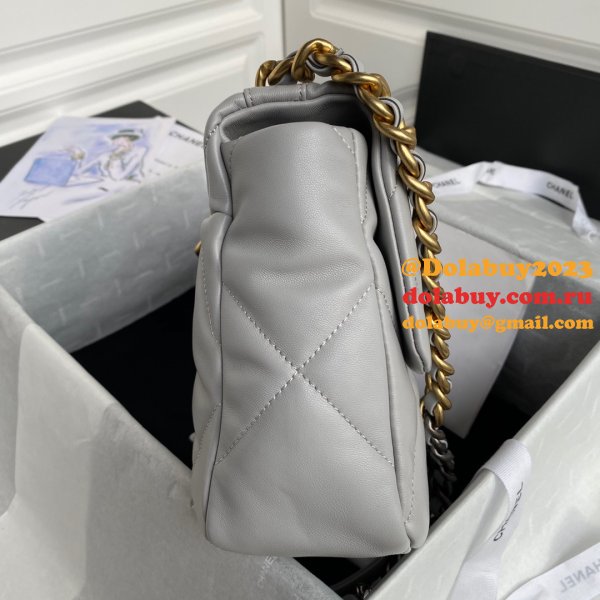 Top CC 19 Bags 2021 Light Grey 30CM