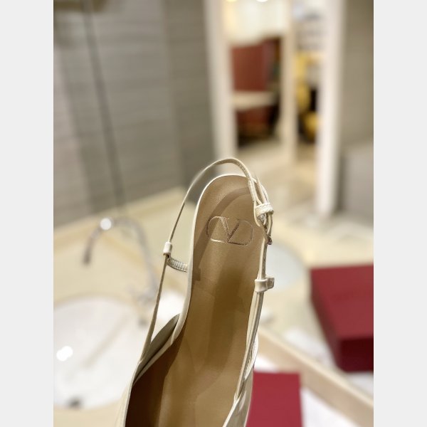 VLogo Valentino Signature Knockoff Slingback Pumps