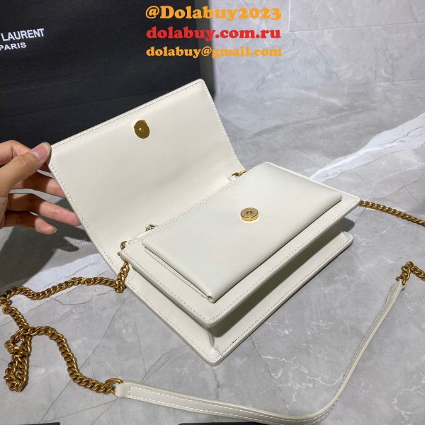 Replica YSL Sunset 19cm Pursesre Store Cream