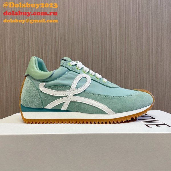 Fashion Loewe Flow Runner In Nylon And Suede