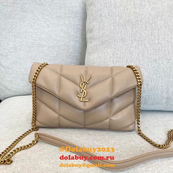Top Quality best YSL LOULOU PUFFER HANDBAG 23cm