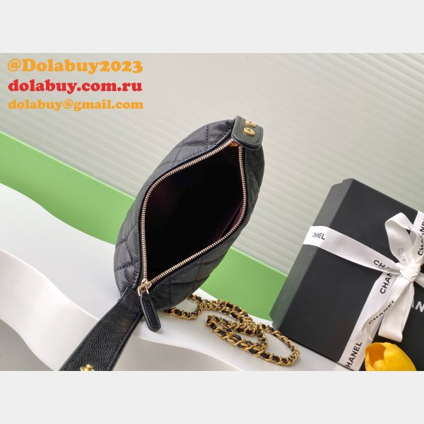 Perfect Replica Chain AP4484 Gabrielle Black Handbag