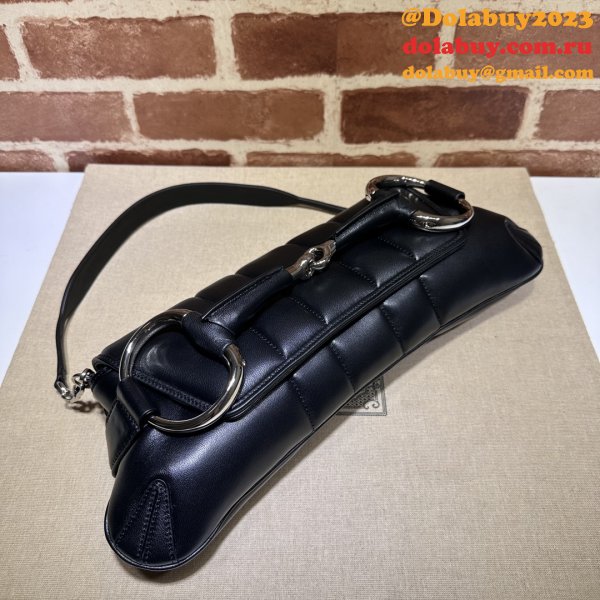 Designer Gucci Horsebit Inspired Chain 764255 Shoulder Bag