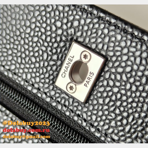 Fashion AP4241 Chain Wallet Knockoff Black Bag