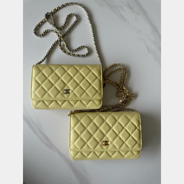 Most classical CC WOC Small caviar leather Chain bag