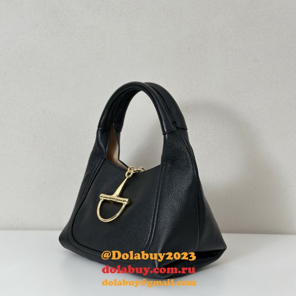 Duplicate 837467 Gucci Softbit Small Shoulder AAA+ Black Bag