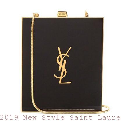 2019 New Style Saint Laurent Tuxedo Box Bag In Black Plexiglas Phoenix ...